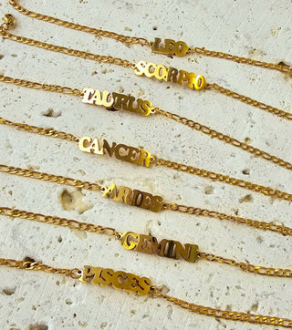 Gold Zodiac Anklet