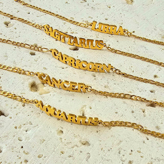 Gold Zodiac Anklet