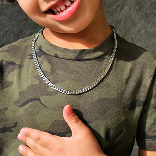 Kids' Silver Cuban Link Necklace