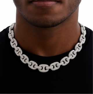 Men's Silver Icy Bold Link Chain