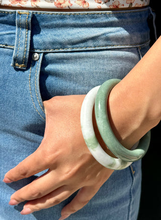 Classic Natural Jade Bangle
