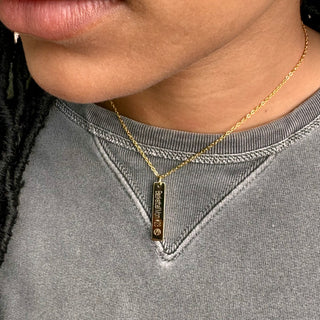 Custom Vertical Bar Necklace
