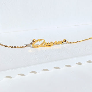Gold Custom Name Necklace
