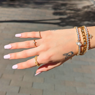 Gold Minimal Diamond Ring