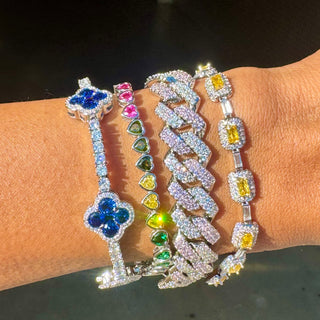Rose Silver Bold Link Bracelet