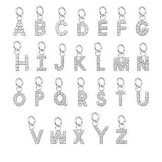 Silver Initial Tennis Anklet