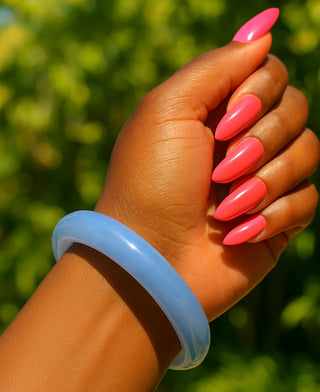 Blue Natural Jade Bangle
