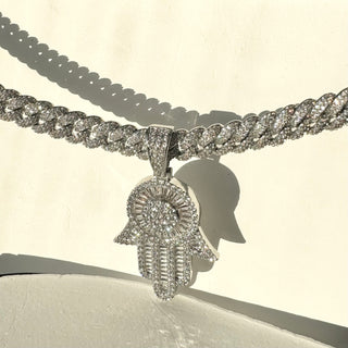 Men's Silver Hamsa Necklace