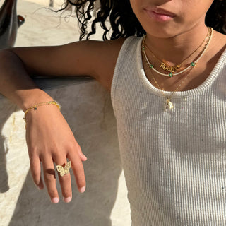 Charm Letter Name Necklace