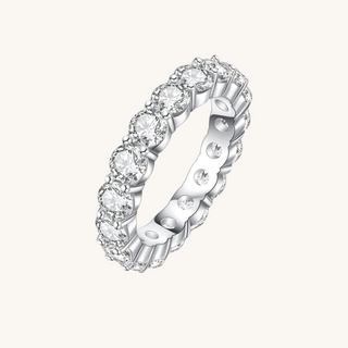 4mm Moissanite Eternity Ring