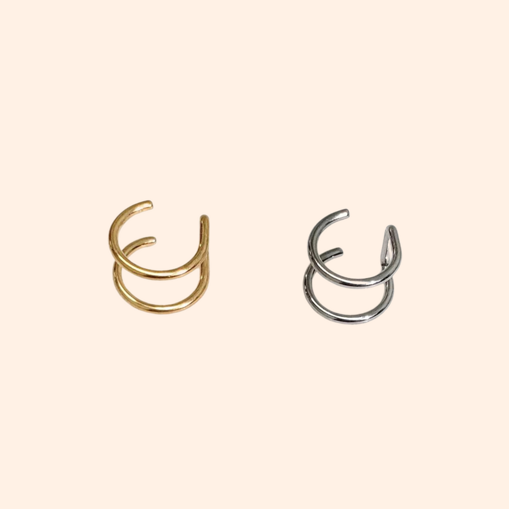 ノーズカフ 2個セット nose cuff LOVERS LOVERS original】silver925 septum nose cuff | S