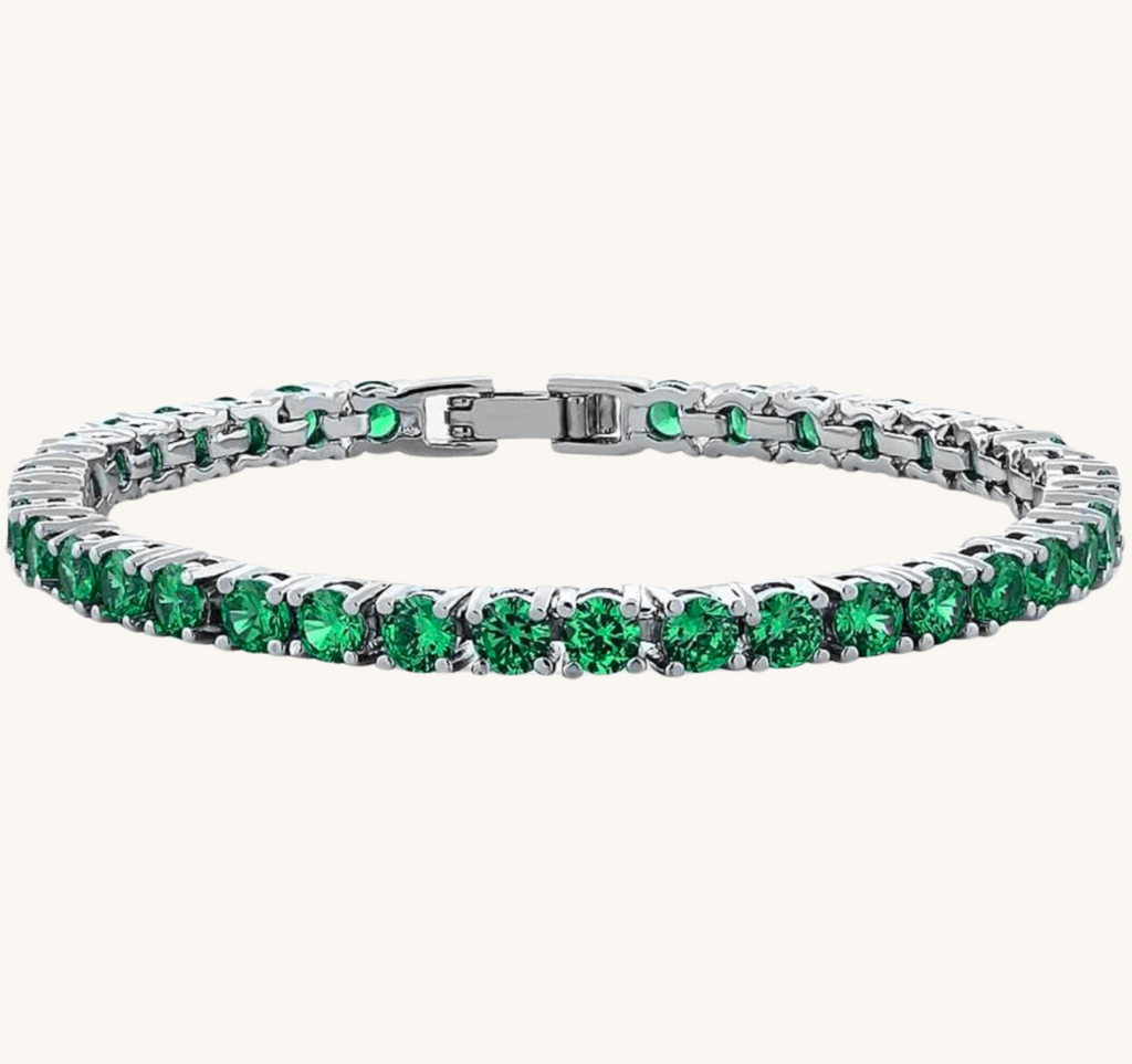 Green Tennis Bracelet  Green main image 0