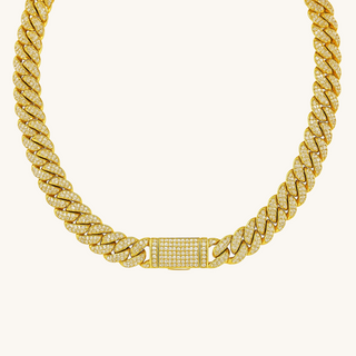 Men's Gold Diamond Cuban Chain Necklace