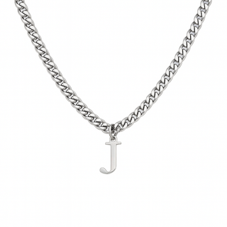 Men's Steel Letter Necklace