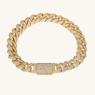 Men’s Gold Diamond Cuban Link Bracelet