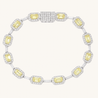 Yellow Baguette Tennis Bracelet
