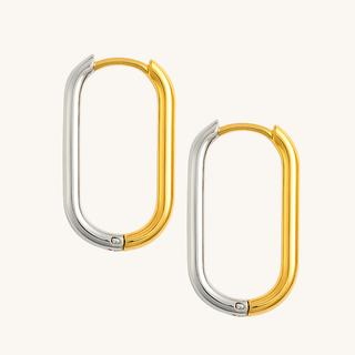 Mixed Metal Ella Hoops