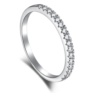 Silver Minimal Diamond Ring