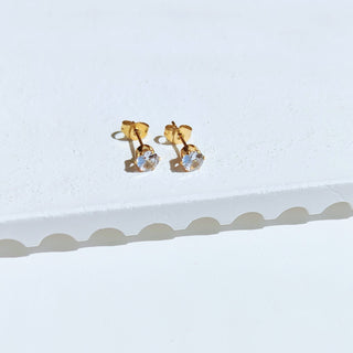 Gold Round Better Than Diamonds Studs