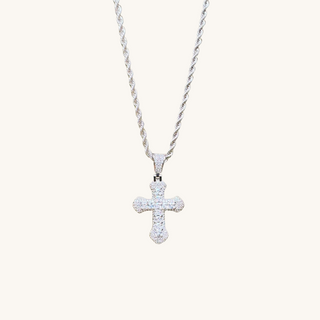 Silver Statement Cross Necklace