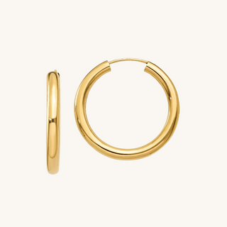 Gold Classic Hoop Earrings