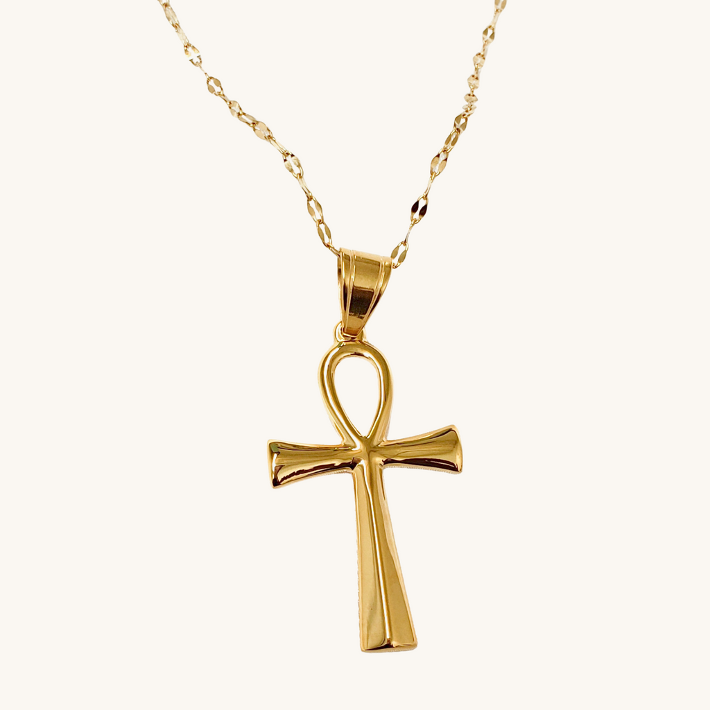Golden Ankh Necklace | Gogo Lush Golden Ankh Necklace | Gogo Lush
