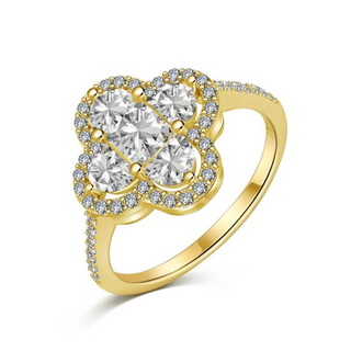 Gold Lucky Diamond Ring
