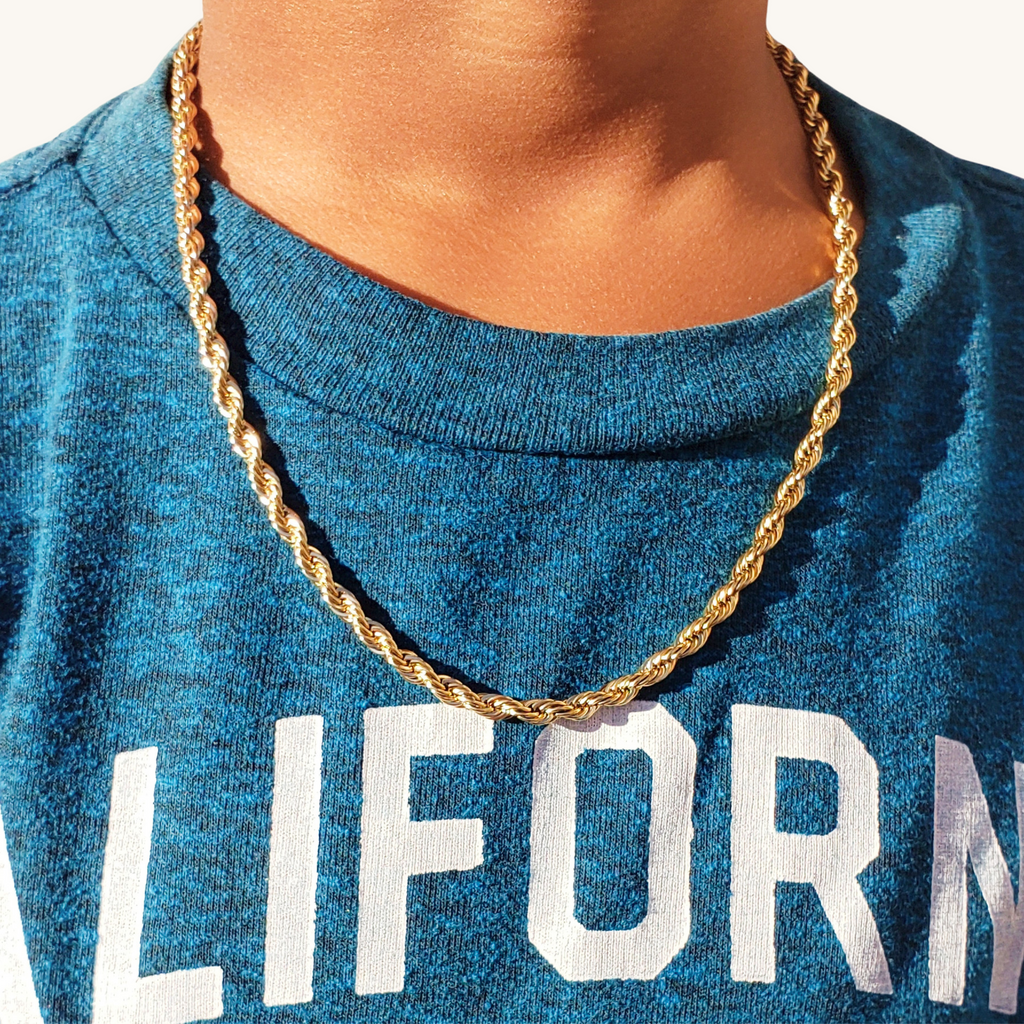 Kids' Rope Chain Necklace – Gogo Lush Kids' Rope Chain Necklace – Gogo Lush