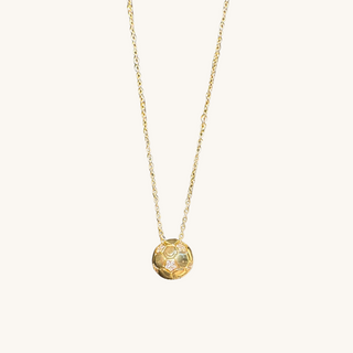 World Cup Gold Diamond Soccer Ball Necklace