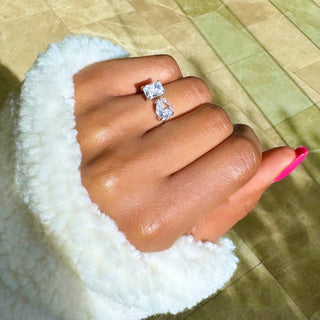 Glam Double Diamond Ring