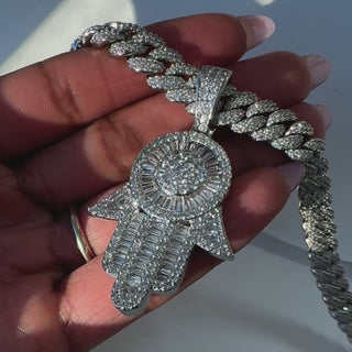 Men's Silver Hamsa Necklace