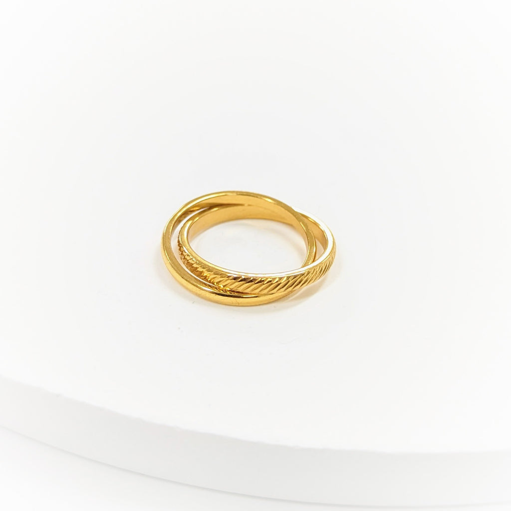 Matte Gold Band Ring (Size 5-13) | Gogo Lush 6 / Gold