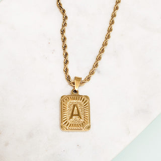Kids' Rope Chain Initial Necklace