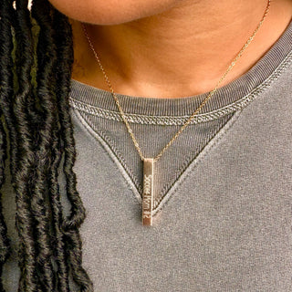 Custom 4 Side Bar Necklace
