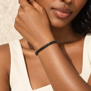 Onyx Black Tennis Bracelet