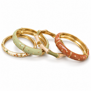 Autumn Enamel 4-Piece Bangle Set