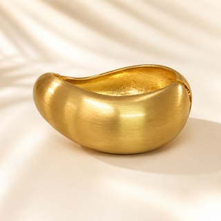 Gold Aura Wave Bangle