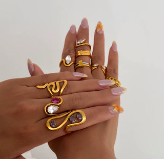 Asymmetrical Marquise Ring