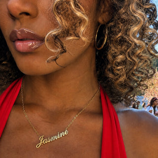 Gold Custom Name Necklace