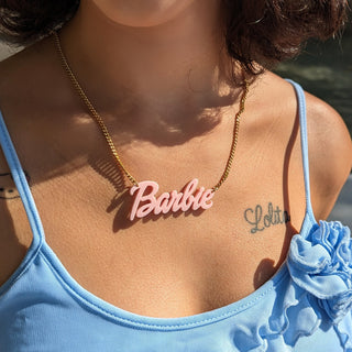 Pink Barbie Necklace