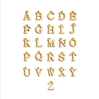 Unisex Kids' Gold Initial Necklace