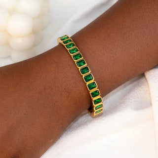 Emerald Statement Cuff Bracelet