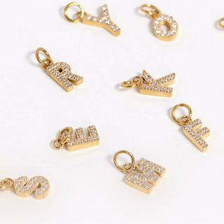 Gold Figaro Diamond Initial Necklace