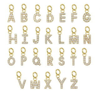 Gold Initial Tennis Anklet