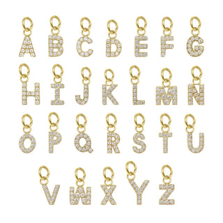 Gold Figaro Diamond Initial Necklace