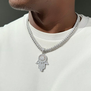 Men's Silver Hamsa Necklace