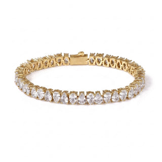 Gold Teardrop Tennis Bracelet