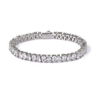 Silver Teardrop Tennis Bracelet
