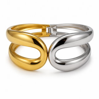 Mixed Metal Jodie Bangle