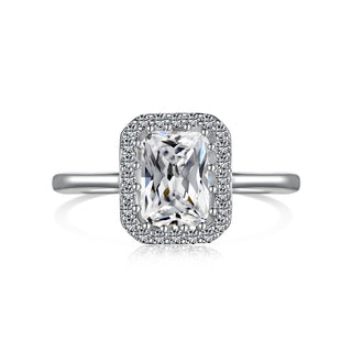 Halo Radiant Luxor Diamond Ring